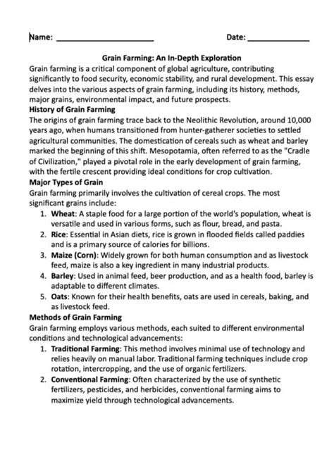 Grain Examples Human Geography