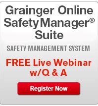 grainger online safety manager login