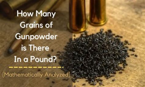 grains per pound of powder