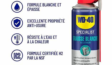 WD40 Graisse blanche au lithium 250ml