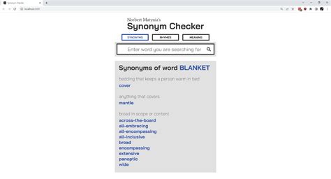 Grammar Synonym Checker