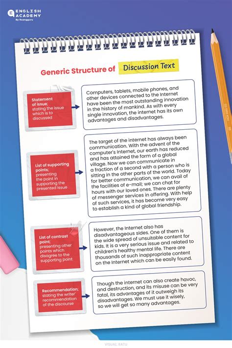 grammatical structure of discussion text