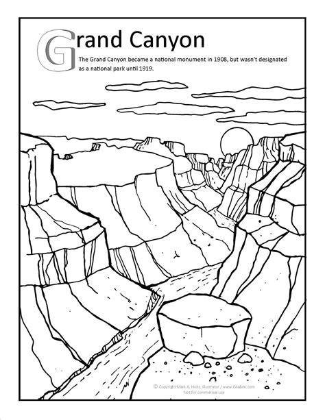 Grand Canyon Coloring Pages: A Fun And Educational Activity For Kids