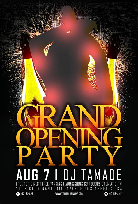 20 Grand Opening Flyer Templates Free Demplates