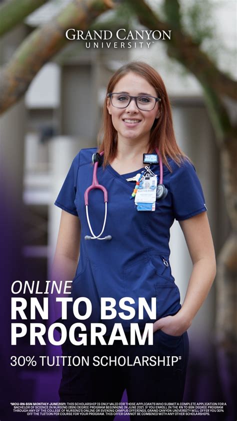 grand canyon university rn to bsn cost