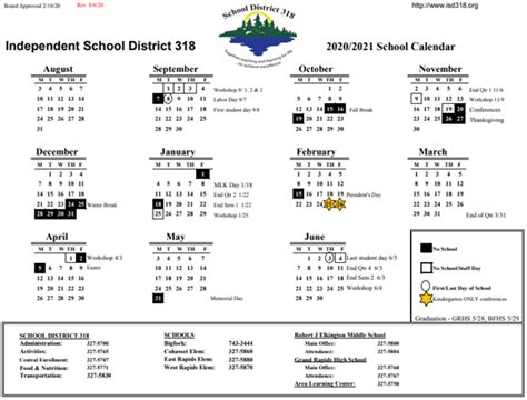 grand rapids mn school schedule