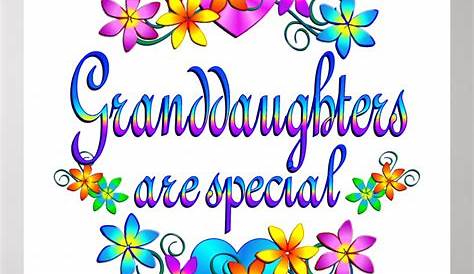 granddaughters are special GOD MADE GRANDDAUGHTER Poem Angel Print