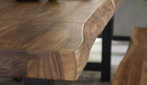 Grande Table Bois Et Metal Surmesure Pieds Croisés Design Industriel