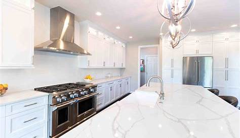 Liveable White Kitchen With Granite Countertops