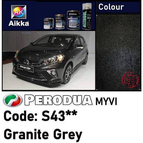 Perodua Myvi Granite Grey Colour Code Khabi News