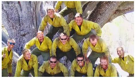 Last picture taken of the Granite Mountain Hotshots, who