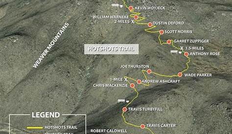 Granite Mountain Hotshots Memorial State Park Map Trail