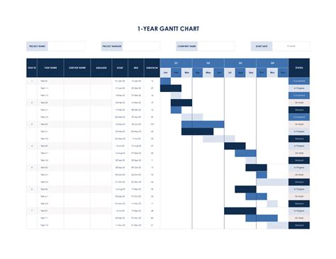 Grant Chart in Excel