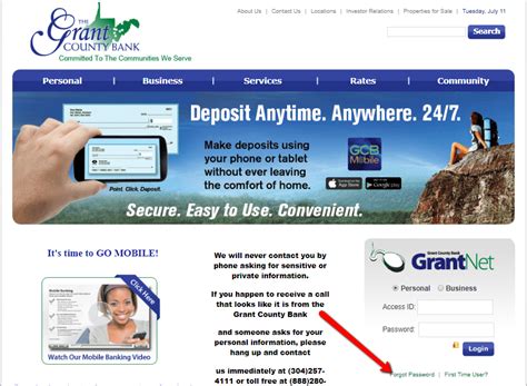 grant county bank online banking