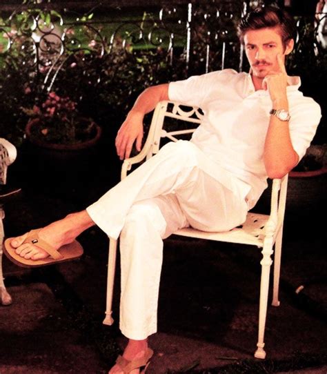 grant gustin barefoot images