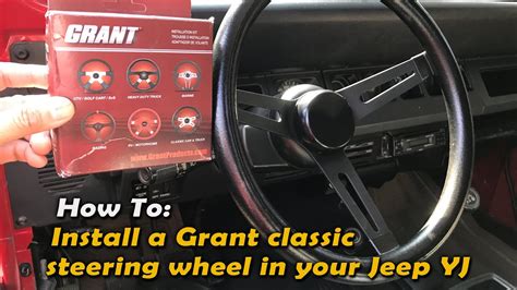 Grant Steering Wheel Instructions