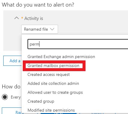 Granted Mailbox Permission Alert