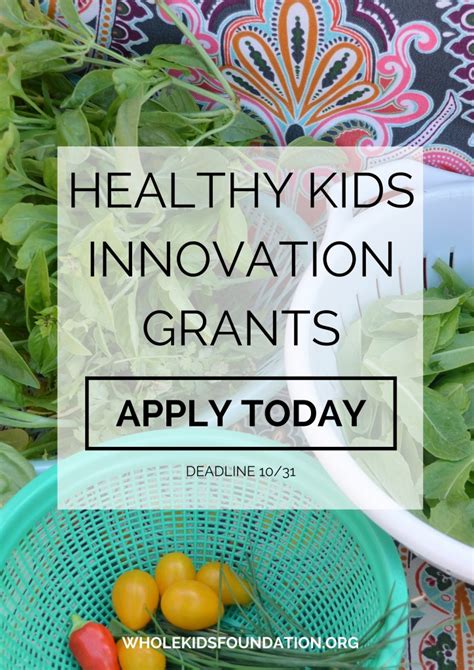 grants for nutrition and health