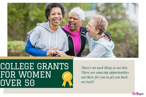 grants for women over 50 going back to school