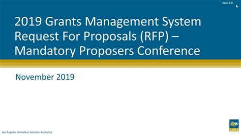 grants management system rfp california