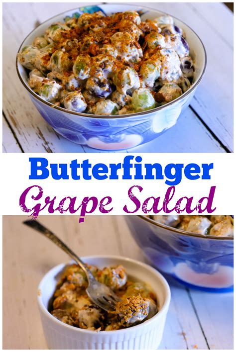 Get Ready To Crunch On Grape Salad With Butterfinger