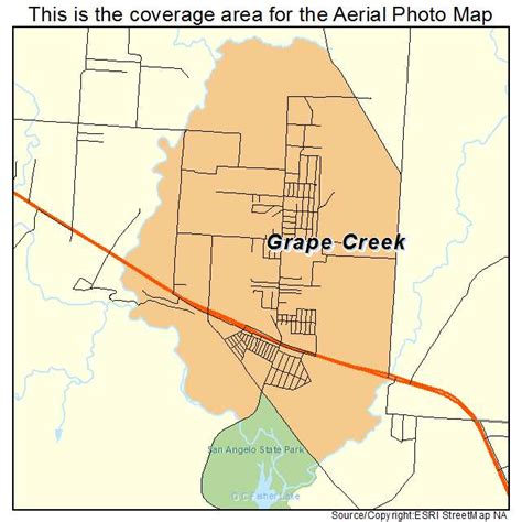Grape Creek Texas Map