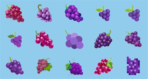 Grape Emoji Apple