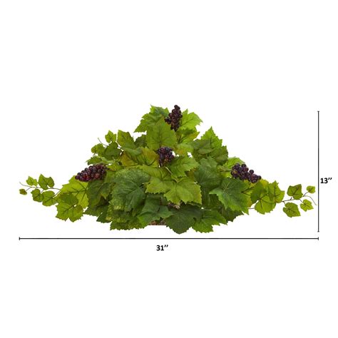 Grape Leaf Artificial Ledge Plant