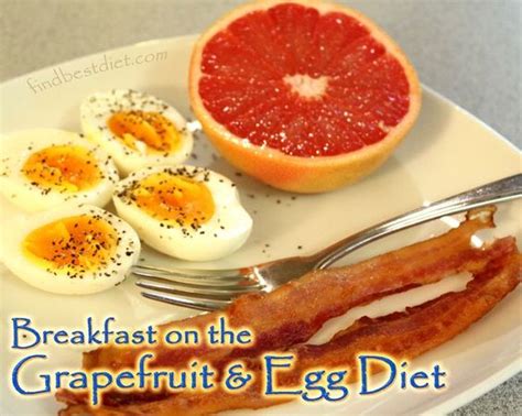Grapefruit Diet With Bacon And Eggs