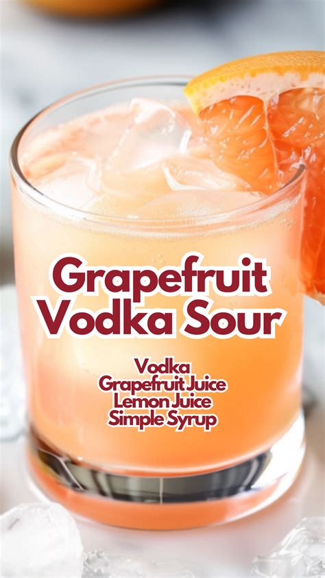 Grapefruit Vodka Sour