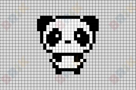 Graph Paper Art Panda