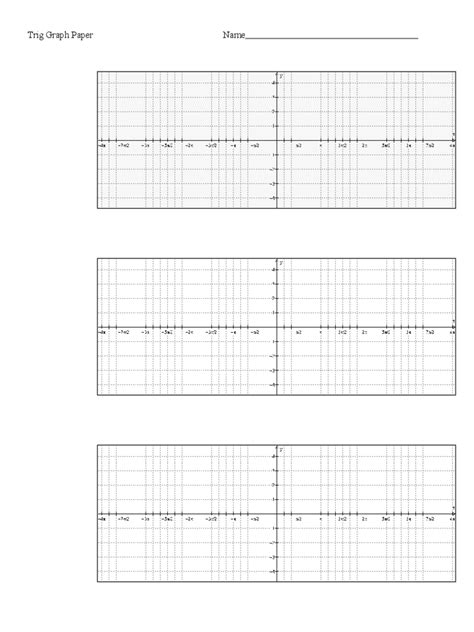 Graph Paper For Graphing Trig Functions