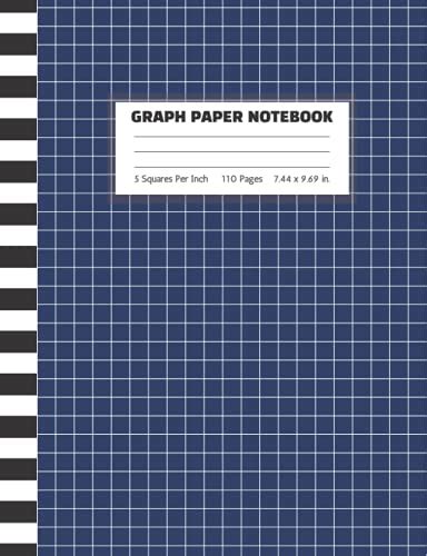 Graph Paper Notebook 5 Squares Per Inch