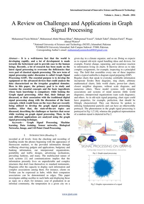 Graph Signal Processing Overview Challenges And Applications