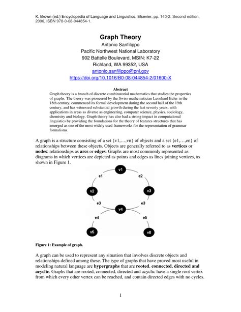graph theory topics for project pdf