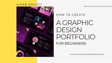 graphic design portfolio examples for beginners