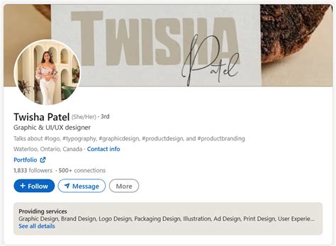 graphic designer linkedin profile examples