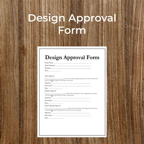 graphic design approval form template