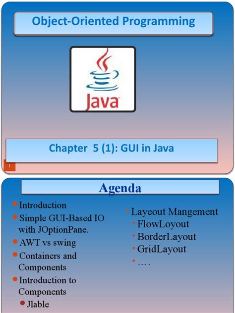 graphical user interface in java pdf