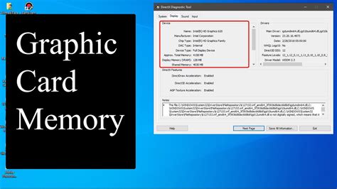 Graphics Card Memory Check In Windows 10