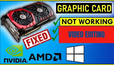 Graphics Card Not Working In Photoshop