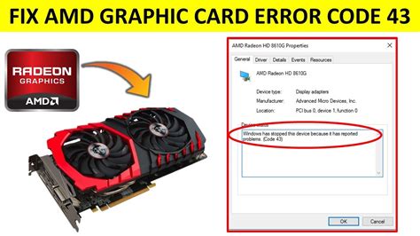 Graphics Card Stopped Working Code 43