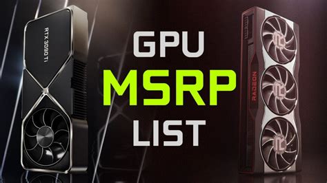Graphics Cards Msrp List