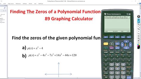 Graphing Calculator To Find Zeros