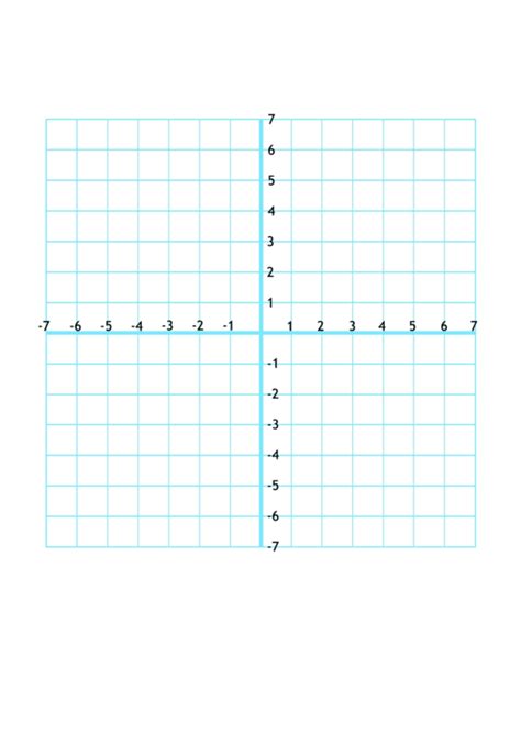 Graphing Paper With The Axis And Numbered