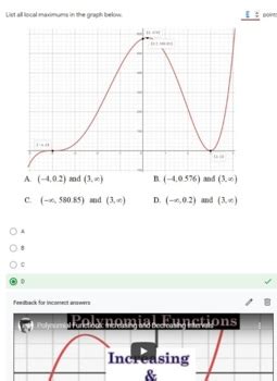 Graphing Polynomial Functions Test - Paper And Google Forms Versions