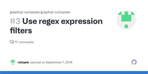 Graphql Filter Regex