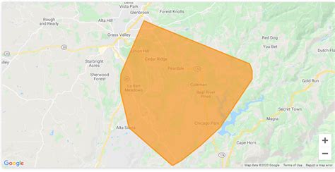 grass valley power outage map