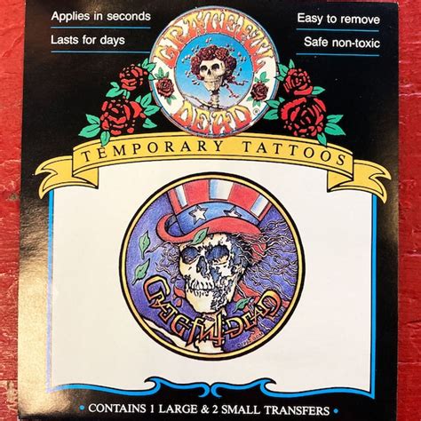 Grateful Dead Temporary Tattoo