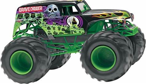 Coloriage - Grave Digger Monster Truck | Coloriages à imprimer gratuits